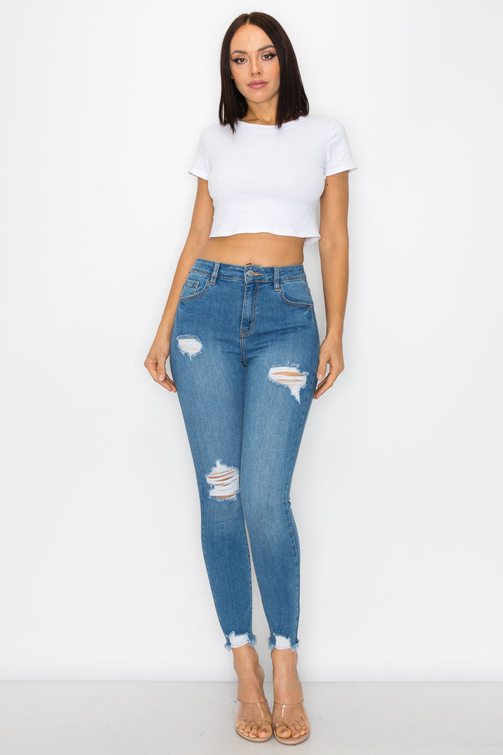 Lucia - High Rise Destructed Skinny