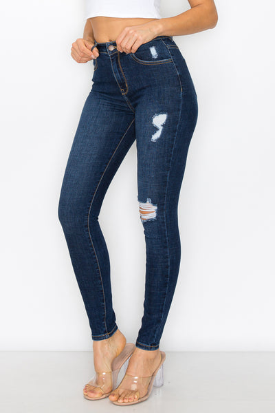 Trinity - High Rise Destructed Stretch Skinny
