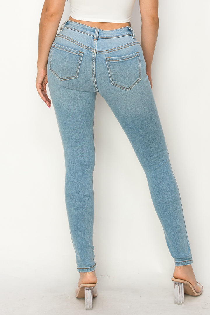 Maeve - Mid Rise Destructed Skinny