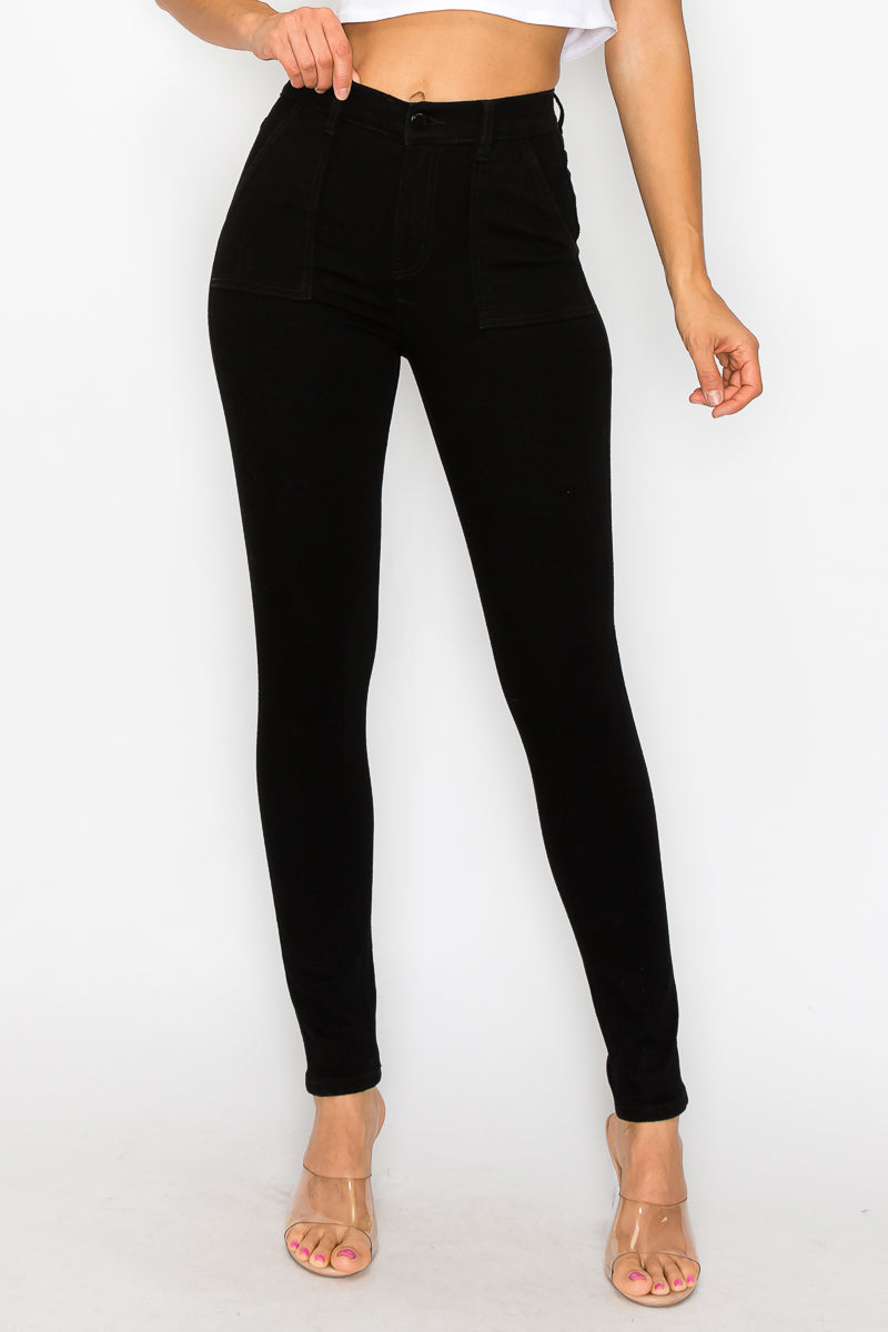Aurora - Classic High Rise Patch Pocket Skinny