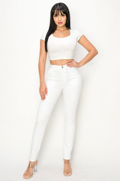 Aurora - Classic High Rise Patch Pocket Skinny