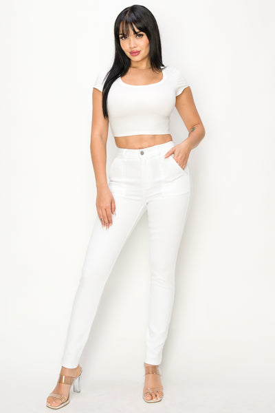 Aurora - Classic High Rise Patch Pocket Skinny