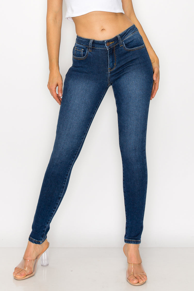 Irene - Jean skinny stretch taille mi-haute classique