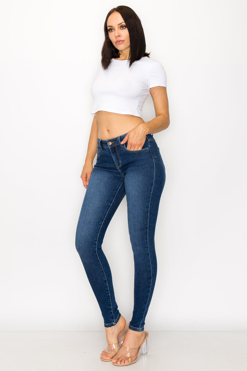 Irene - Jean skinny stretch taille mi-haute classique