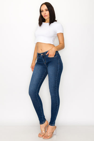 Irene - Jean skinny stretch taille mi-haute classique