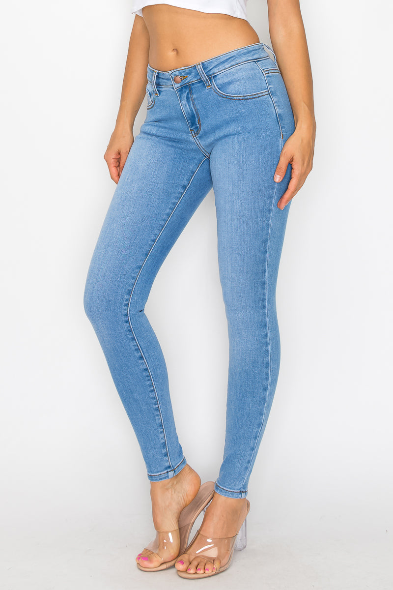 Irene - Jean skinny stretch taille mi-haute classique