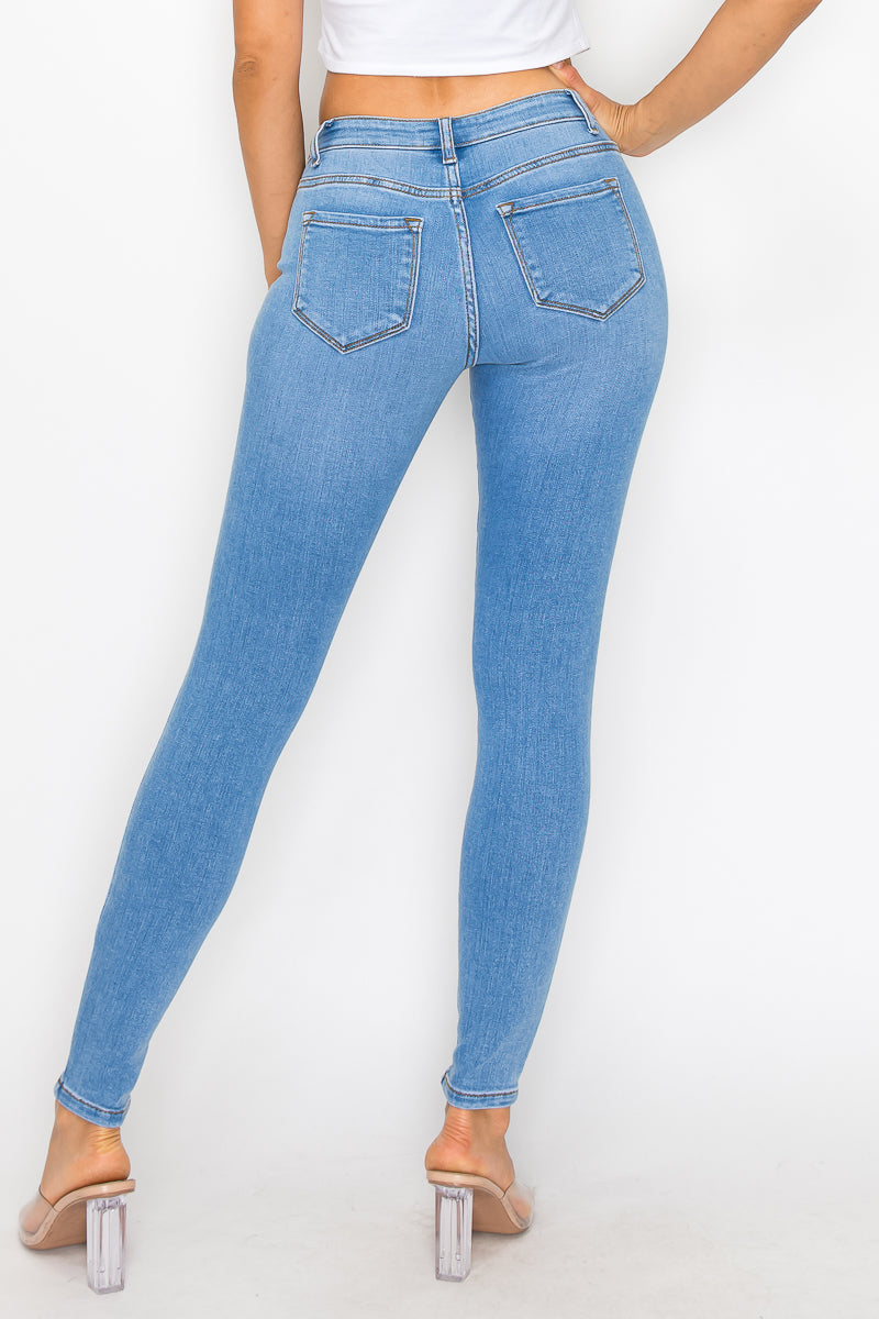 Irene - Jean skinny stretch taille mi-haute classique