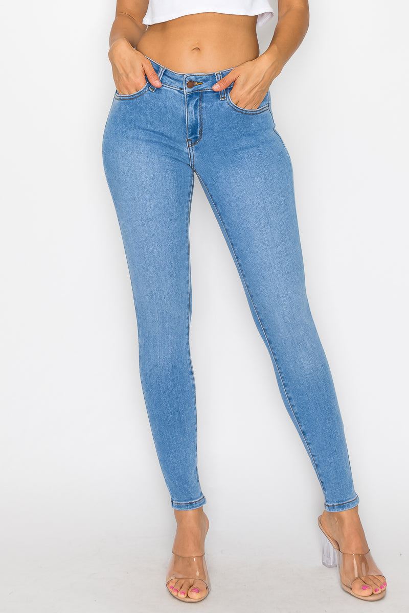 Irene - Jean skinny stretch taille mi-haute classique