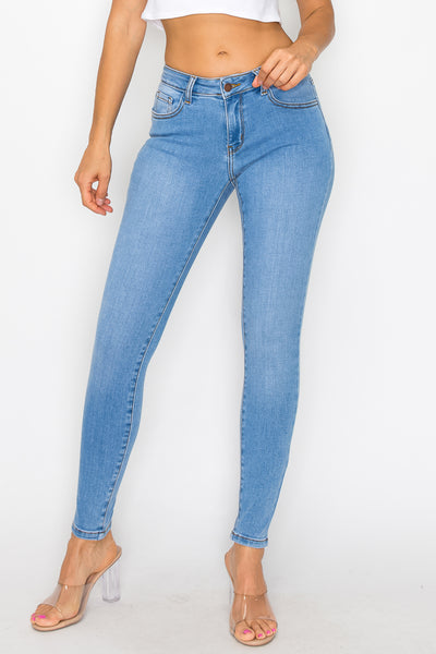 Irene - Jean skinny stretch taille mi-haute classique