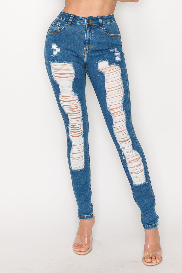 Ember - High Rise Heavy Destructed Premium Skinny