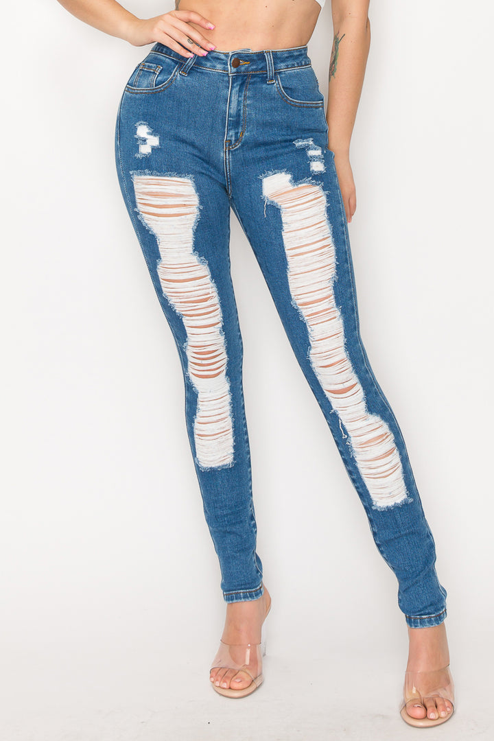 Ember - High Rise Heavy Destructed Premium Skinny