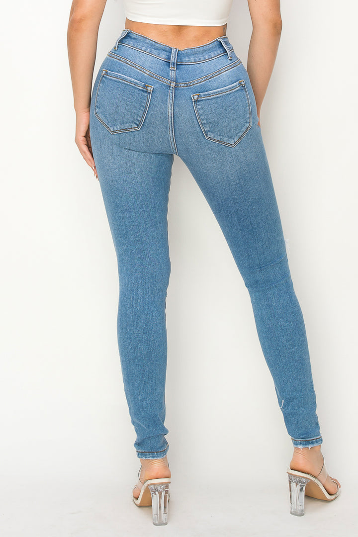 Meadow - High Rise Destructed Premium Skinny