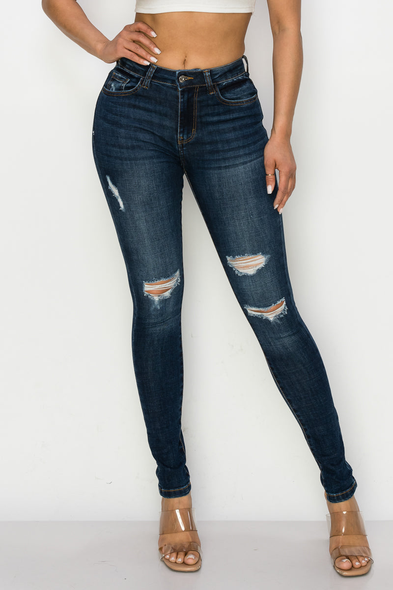 Penny - High Rise Destructed Skinny