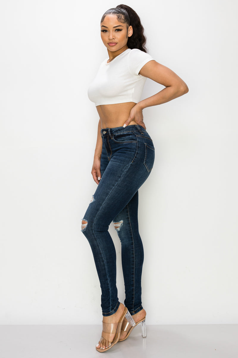 Penny - High Rise Destructed Skinny