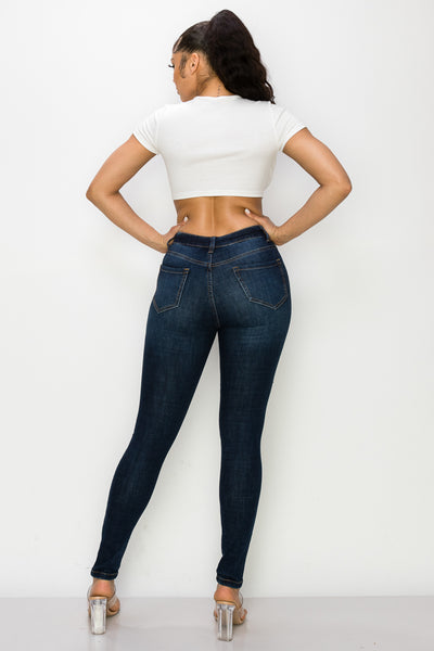 Scarlet - Jean skinny déchiré à taille haute