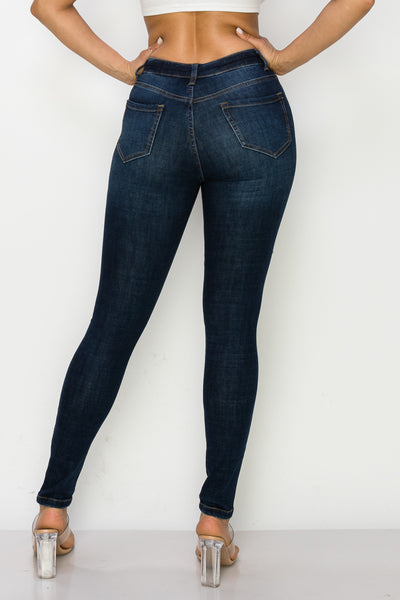 Scarlet - Jean skinny déchiré à taille haute