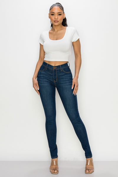 Kirsten - Jean skinny taille haute classique