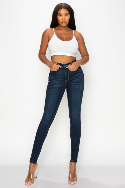 Jane - Jean skinny classique à taille haute