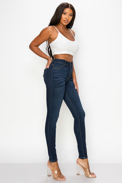 Jane - Jean skinny classique à taille haute