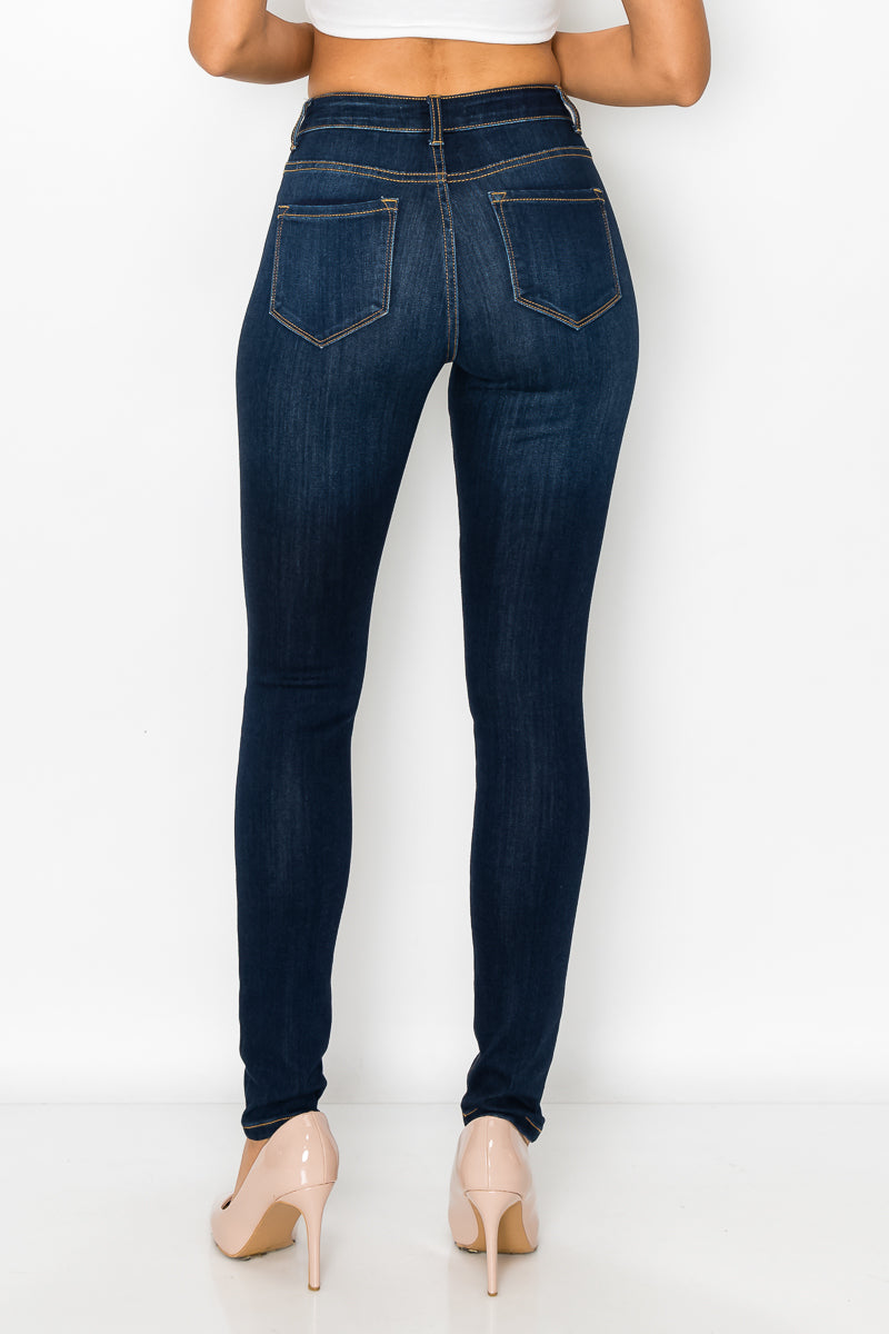 Sienna - Calça jeans skinny clássica com cintura alta