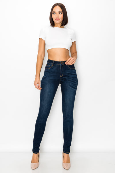 Sienna - Classic High Rise Stretch Skinny Jeans