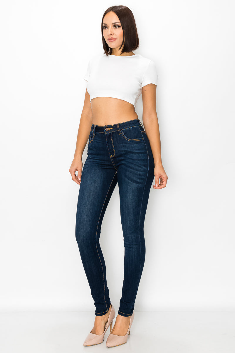 Sienna - Classic High Rise Stretch Skinny Jeans