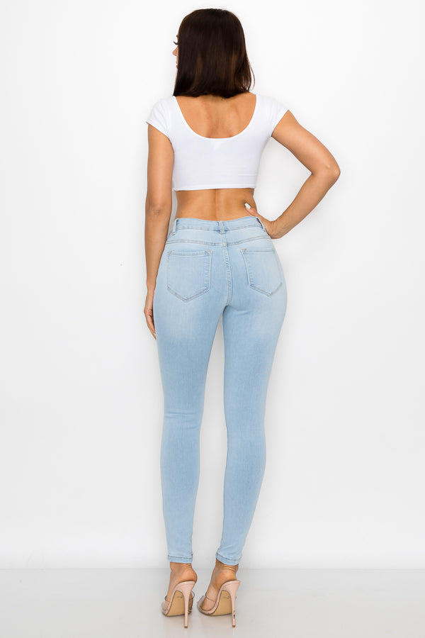 Sienna - Classic High Rise Stretch Skinny Jeans