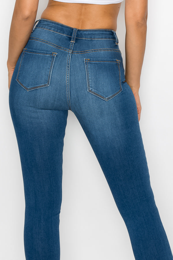 Sienna - Calça jeans skinny clássica com cintura alta