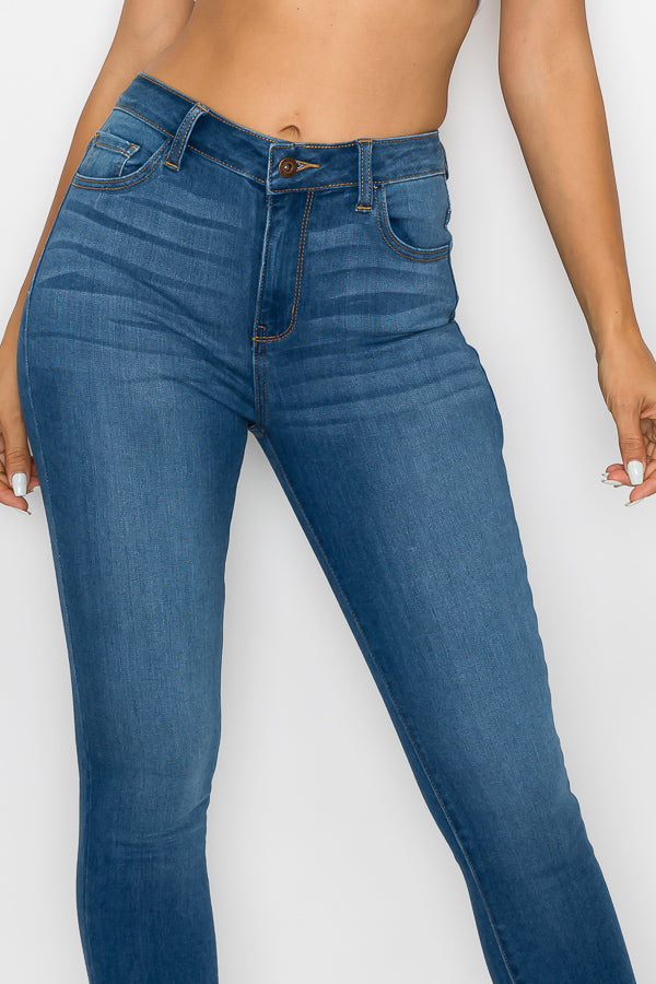 Sienna - Calça jeans skinny clássica com cintura alta