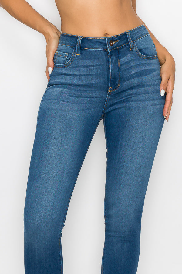 Sienna - Calça jeans skinny clássica com cintura alta