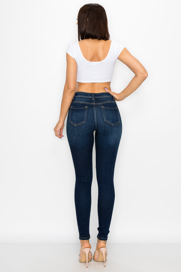 Sylvia - Jean skinny déchiré à taille haute