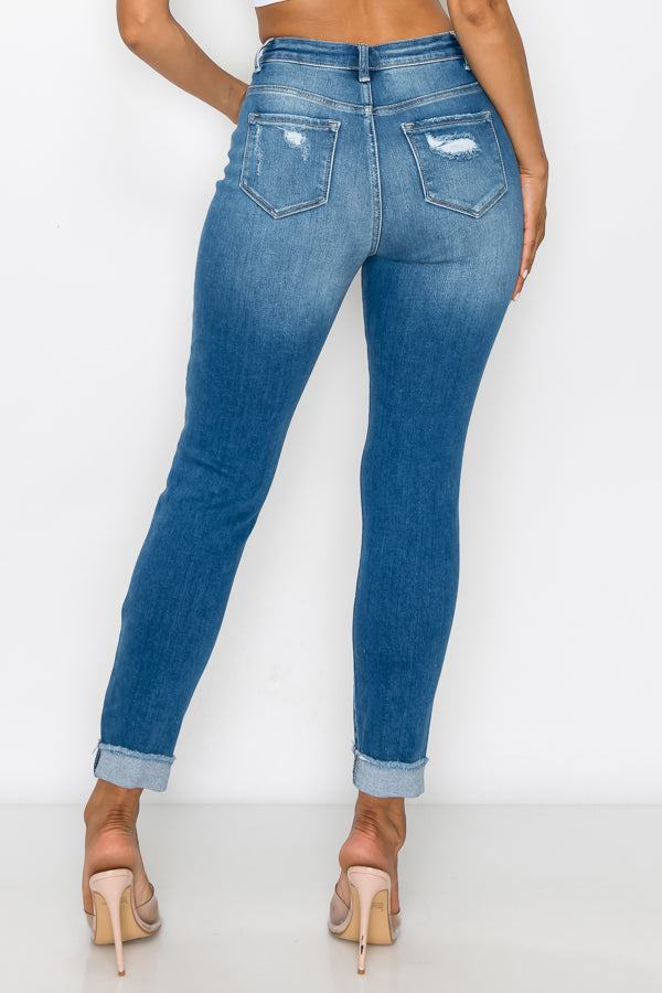 Amanda - High rise Destructed Relaxed Fit