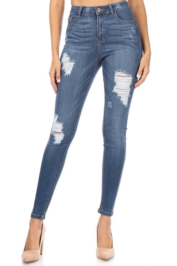 Barbara - High Rise Destructed Skinny