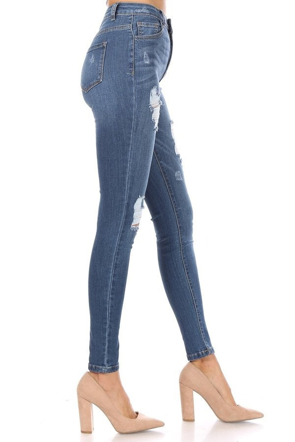 Barbara - High Rise Destructed Skinny