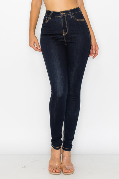 Skylar- Super High Rise Classic Super Dark Premium Skinny