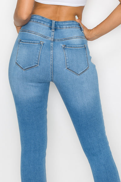 Dawn - Jeans skinny classici a vita alta