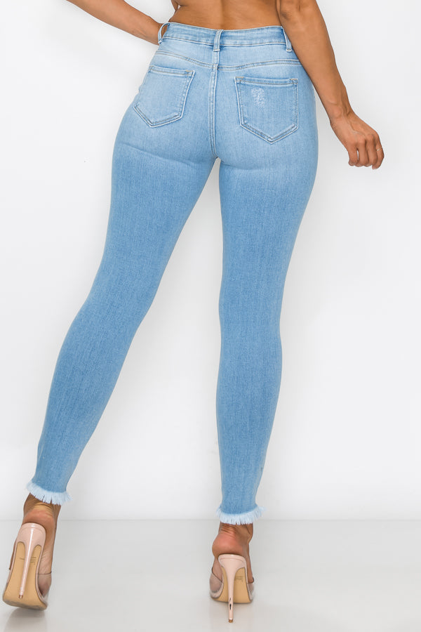 Nataly - High Rise Destructed Skinny