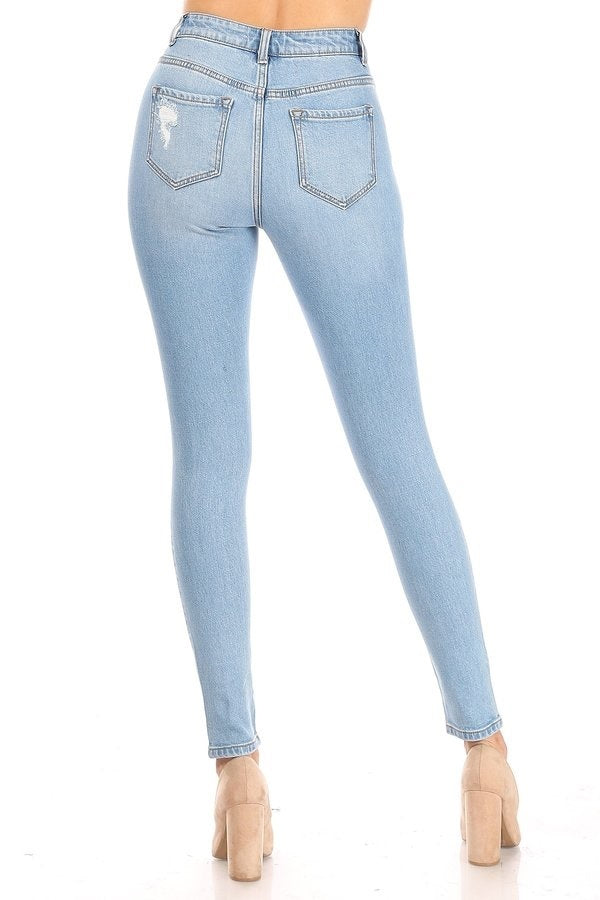 Bonnie - High Rise Destructed Skinny