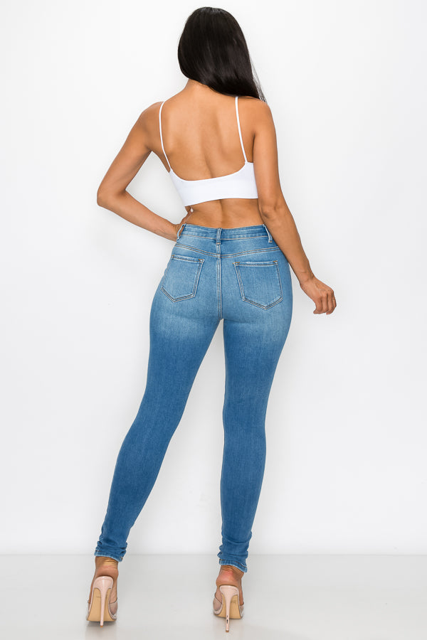 Amelie - High Rise Destructed Skinny