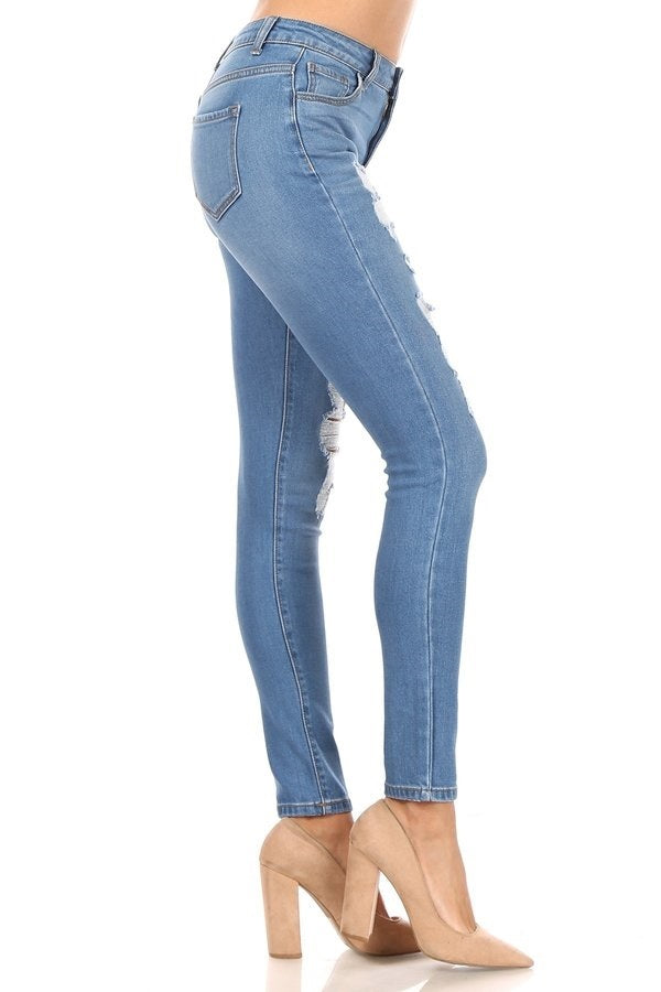 Charlie - High Rise Destructed Skinny