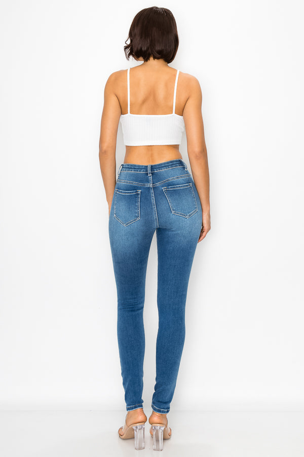 Rosemarie - High Rise Destructed Premium Skinny