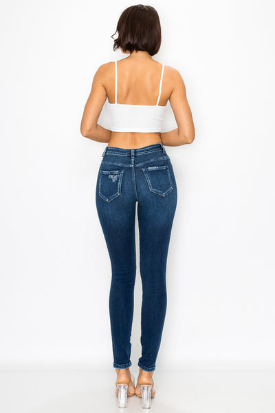 Angelina - High Rise Destructed Skinny