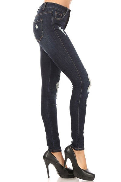 Katie - High Rise Destructed Skinny