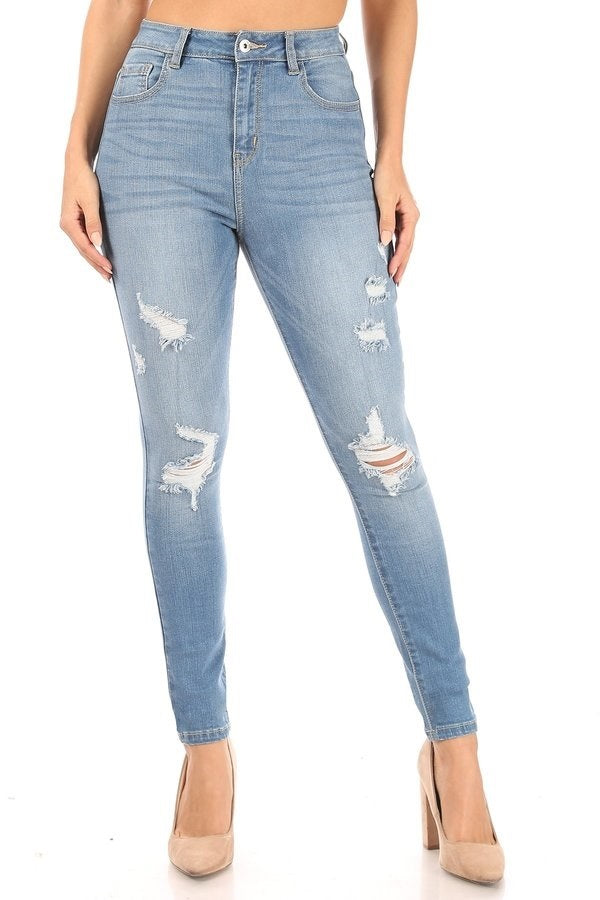 Willow - High Rise Destructed Skinny
