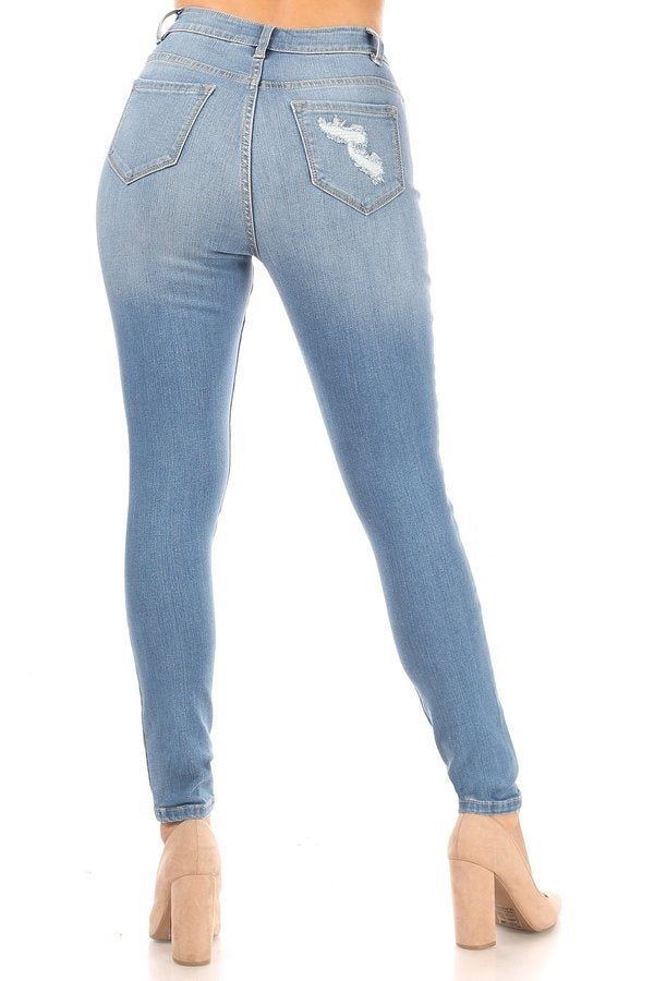 Willow - High Rise Destructed Skinny