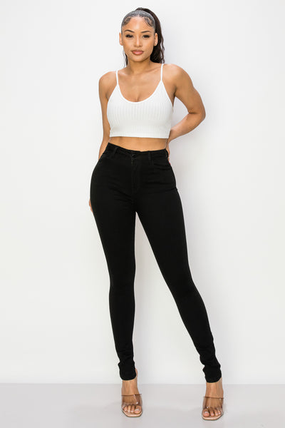 Kate - Jean skinny stretch classique à taille très haute