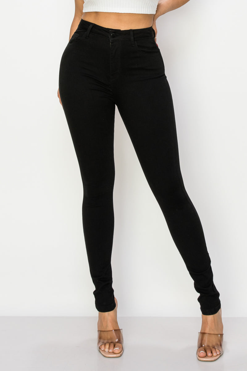 Kate - Jean skinny stretch classique à taille très haute