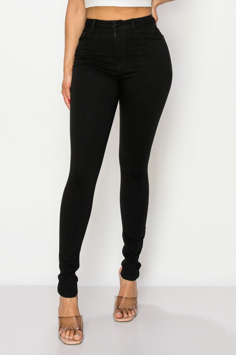 Kate - Jean skinny stretch classique à taille très haute