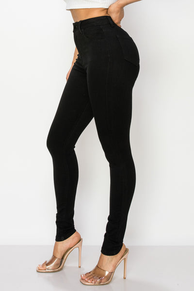 Kate - Jean skinny stretch classique à taille très haute