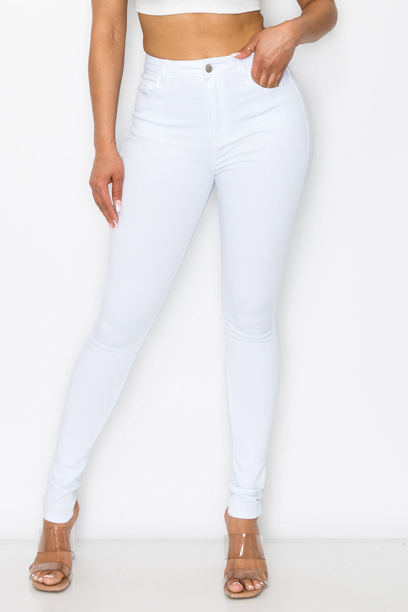 Kate - Jean skinny stretch classique à taille très haute